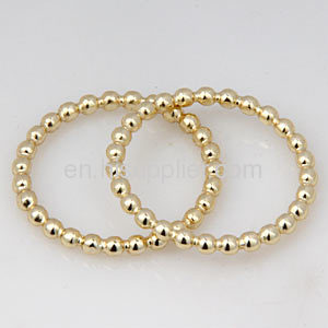 Designer Cheap Plain Gold Plated Sterling Silver Stackable Ring Wholeslae