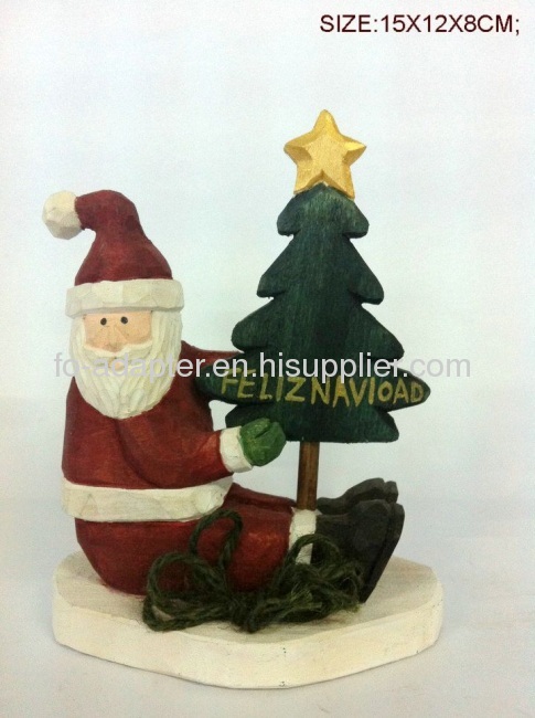 2013 hot sale handmade rustic wood snowman craft