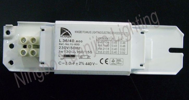 T8 fluorescent lamps 36W/40W Magnetic ballasts 