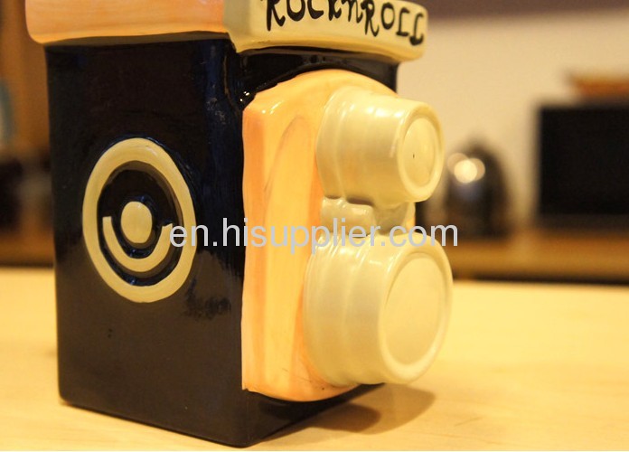 Ceramic camera money bank