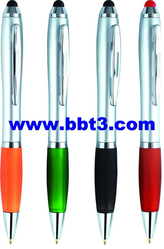 Promotional Hot Stylus ballpoint pen with color trim