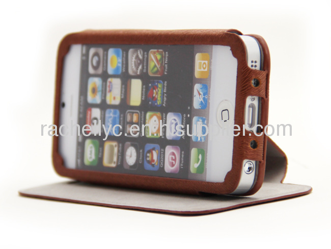 iPhone 5 Super slim flip caseiPhone 5 stand case , iPhone 5 leather case