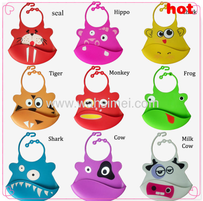 Cheap Waterproof Silicone Infant Bibs For Baby 