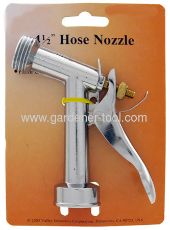 Zinc 4.5Garden Trigger Nozzle With Male Screw At The Nozzle