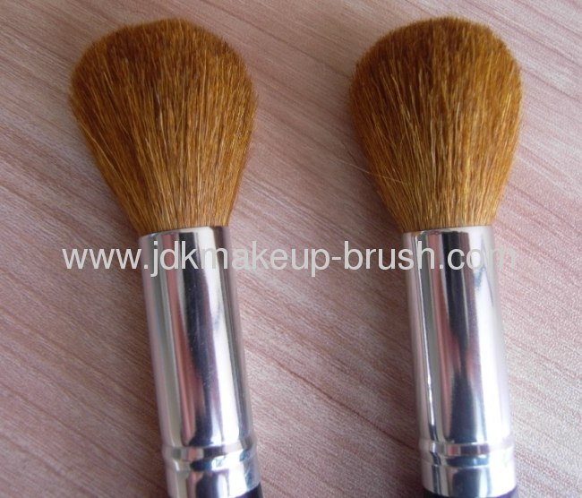 Copper ferrule Blush Brush with black wooden handle