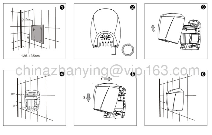 Automatic high speed hand dryer