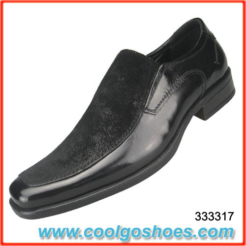 China simple design style leather dress shoes for men