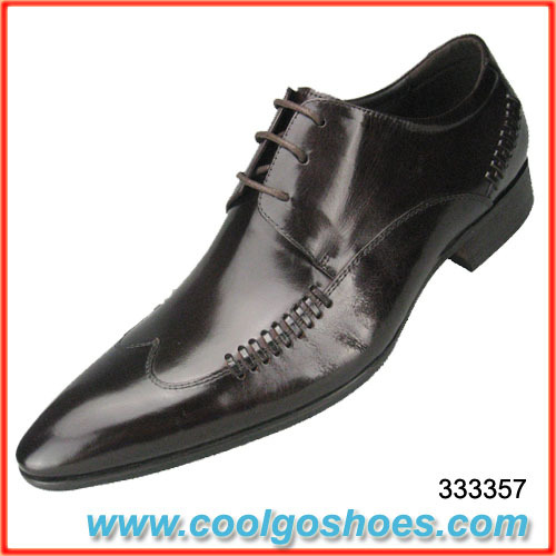 skid men dress shoes with unique sewing made in China