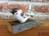 wooden animal door stop