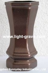 Ceramic grave vase,granite grave vase,Cemetery vase,Ceramic grave lamps