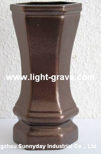 Ceramic grave vase,granite grave vase,Cemetery vase,Ceramic grave lamps