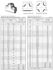 Carbon steel butt-welding equal tee