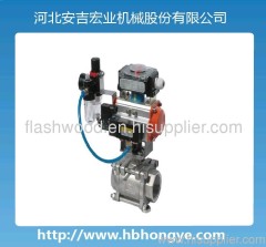 high quality pneumatic screwed ball valve