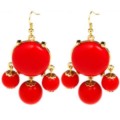 Fashion Chandelier Shaped Bubble Beads J CREW Drop Earrings