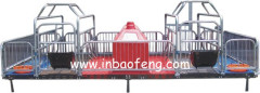 Farrowing crate for pig raising equipment