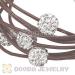 Swarovski crystal beads leather bracelet