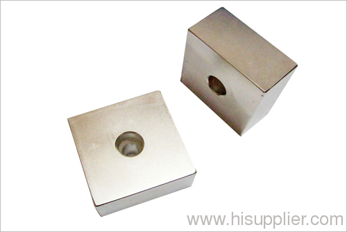 Magnet with screw hole
