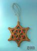 handcraft wooden carving snowflake