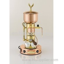 Elektra Semi Automatica Copper and Brass Espresso & Cappuccino Machine