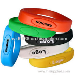 PVC bracelet usb,wristband usb,memory stick,branded bracelet usb