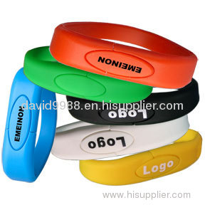 PVC bracelet usb,wristband usb,memory stick,branded bracelet usb