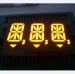 3 digits alphanumeric led display; 3 digit 14 segment display;