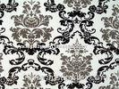 White / Black Patterned Contact Paper / Heat Transfer Paper For Metal / Furniture Window Decoration