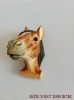 wooden carved horse shape fridge magnet