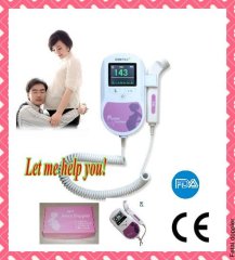 Pocket Fetal Doppler 3 Mhz probe with free gel--CE & FDA