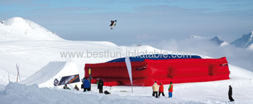 Gigantic Air Bag Stunt Jump