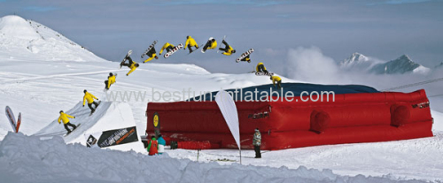 Gigantic Air Bag Stunt Jump