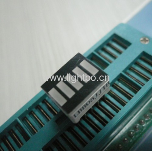 12.7x10.1mm barra de luz Super brillante LED verde de 5 segmentos