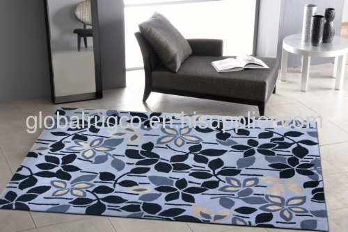 handtufted new zeland wool and bamboo silk carpet 