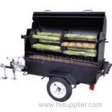 Grillco GC600-CPT 60 Mobile Gas Corn Roaster Grill w/ Trailer