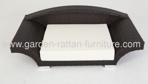 Outdoor rattan gardensun lounge pet bed for sweety