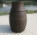 Outdoor vase wicker leisure chair and table