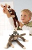 Soft wool Flying Slingshot Monkey