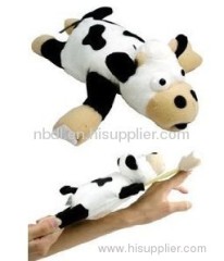 Soft wool Flying Slingshot Cow