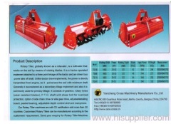 rotary tiller cultivator with CE