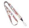 White Heat Transfer Print Lanyard, Polyester Printing Lanyards For Mobile Phone