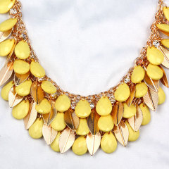 Wholeslae Bubble Bib Gold Chunky Chain Choker Necklace