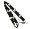 Silk Screen Print Recycled PET Lanyard With Safety Break, Metal Hook