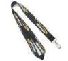 Personalised Lanyards For ID Card / Key / Mobile Phone, Black Nylon Lanyard With Egg Hook