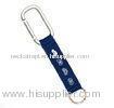 Polyester Short Carabiner Lanyard, Silk Screen Print Lanyards With Key Ring