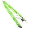 Green Tubular Lanyard With Metal Hook, Safety Break Lanyards For Cell Phones With Holder