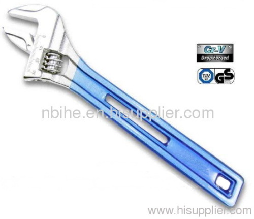 CRV Chrome Plated Extra Jaw Adjustable Wrenches