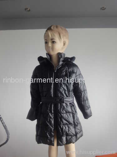 2013 NEW STYLISH BLACK LONG COAT FOR GIRL.