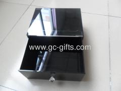 Custom acrylic makeup drawer boxes with logo printing