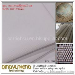 Coated Stretch Ceiling Fabric for Interior Decoration