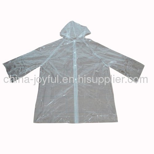 Disposable LDPE Kid Raincoat